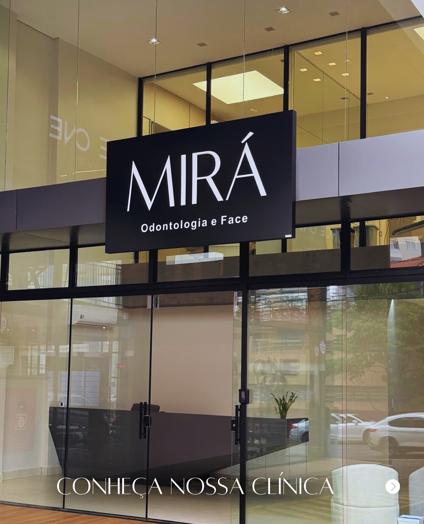 Fachada da Mirá Odontologia em Cascavel